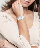 Buy Shop Coach Preston Mother of Pearl Dial White Steel Strap Watch for Women - 14503661 USA Online