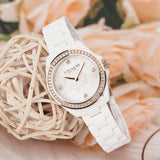 Buy Shop Coach Preston Mother of Pearl White Dial White Steel Strap Watch for Women - 14503662 USA Online