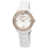 Buy Shop Coach Preston Mother of Pearl White Dial White Steel Strap Watch for Women - 14503662 USA Online