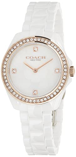 Buy Shop Coach Preston Mother of Pearl White Dial White Steel Strap Watch for Women - 14503662 USA Online