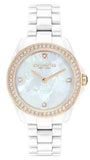 Buy Shop Coach Preston Mother of Pearl White Dial White Steel Strap Watch for Women - 14503662 USA Online