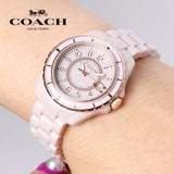 Buy Shop Coach Preston Pink Dial Pink Steel Strap Watch for Women - 14503463 USA Online