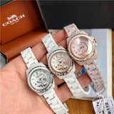 Buy Shop Coach Preston Pink Dial Pink Steel Strap Watch for Women - 14503465 USA Online
