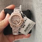 Buy Shop Coach Preston Pink Dial Pink Steel Strap Watch for Women - 14503465 USA Online