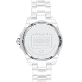 Buy Shop Coach Preston White Dial White Steel Strap Watch for Women - 14503462 USA Online