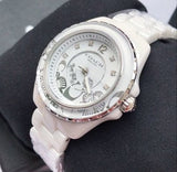 Buy Shop Coach Preston White Dial White Steel Strap Watch for Women - 14503464 USA Online