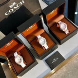 Buy Shop Coach Preston White Dial White Steel Strap Watch for Women - 14503464 USA Online