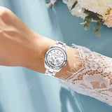 Buy Shop Coach Preston White Dial White Steel Strap Watch for Women - 14503464 USA Online