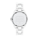 Buy Shop Coach Preston White Dial White Steel Strap Watch for Women - 14503464 USA Online