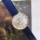 Buy Shop Coach Slim Easton Silver Dial Blue Leather Strap Watch for Women - 14502687 USA Online
