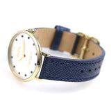 Buy Shop Coach Slim Easton Silver Dial Blue Leather Strap Watch for Women - 14502687 USA Online