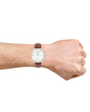 Buy Shop Coach Slim Easton Silver Dial Brown Leather Strap Watch for Women - 14502694 USA Online