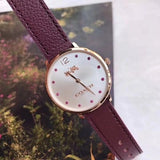 Buy Shop Coach Slim Easton Silver Dial Brown Leather Strap Watch for Women - 14502694 USA Online