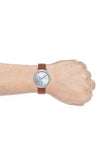 Buy Shop Coach Slim Easton Silver Dial Brown Leather Strap Watch for Women - 14502694 USA Online