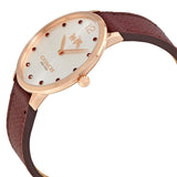 Buy Shop Coach Slim Easton Silver Dial Brown Leather Strap Watch for Women - 14502694 USA Online