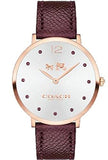 Buy Shop Coach Slim Easton Silver Dial Brown Leather Strap Watch for Women - 14502694 USA Online