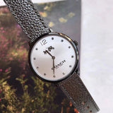 Buy Shop Coach Slim Easton Silver Dial Grey Leather Strap Watch for Women - 14502686 USA Online