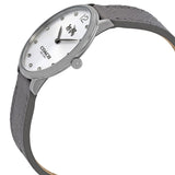 Buy Shop Coach Slim Easton Silver Dial Grey Leather Strap Watch for Women - 14502686 USA Online