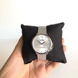 Buy Shop Coach Slim Easton Silver Dial Silver Leather Strap Watch for Women - 14502685 USA Online