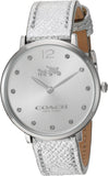 Buy Shop Coach Slim Easton Silver Dial Silver Leather Strap Watch for Women - 14502685 USA Online