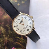 Buy Shop Coach Slim Easton White Dial Black Leather Strap Watch for Women - 14502683 USA Online