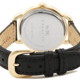 Buy Shop Coach Slim Easton White Dial Black Leather Strap Watch for Women - 14502683 USA Online