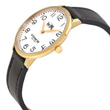 Buy Shop Coach Slim Easton White Dial Black Leather Strap Watch for Women - 14502683 USA Online