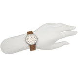 Buy Shop Coach Slim Easton White Dial Brown Leather Strap Watch for Women - 14502682 USA Online