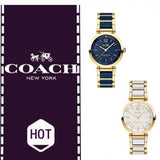 Buy Shop Coach Sport Ceramic Blue Dial Two Tone Steel Strap Watch for Women - 14502462 USA Online