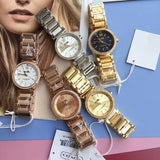 Buy Shop Coach Sport Diamonds Gold Dial Gold Steel Strap Watch for Women - 14502195 USA Online