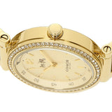 Buy Shop Coach Sport Diamonds Gold Dial Gold Steel Strap Watch for Women - 14502195 USA Online