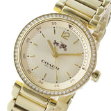 Buy Shop Coach Sport Diamonds Gold Dial Gold Steel Strap Watch for Women - 14502195 USA Online