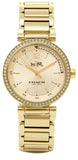 Buy Shop Coach Sport Diamonds Gold Dial Gold Steel Strap Watch for Women - 14502195 USA Online