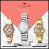 Buy Shop Coach Sports Crystals Silver Dial Silver Steel Strap Watch for Women - 14502194 USA Online