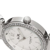 Buy Shop Coach Sports Crystals Silver Dial Silver Steel Strap Watch for Women - 14502194 USA Online