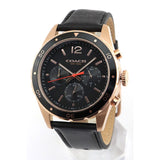 Buy Shop Coach Sullivan Chronograph Black Dial Black Leather Strap Watch for Men - 14602087 USA Online