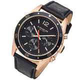 Buy Shop Coach Sullivan Chronograph Black Dial Black Leather Strap Watch for Men - 14602087 USA Online