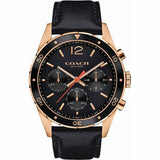 Buy Shop Coach Sullivan Chronograph Black Dial Black Leather Strap Watch for Men - 14602087 USA Online