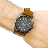 Buy Shop Coach Sullivan Chronograph Black Dial Brown Leather Strap Watch for Men - 14602070 USA Online