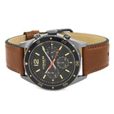 Buy Shop Coach Sullivan Chronograph Black Dial Brown Leather Strap Watch for Men - 14602070 USA Online