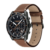 Buy Shop Coach Sullivan Chronograph Black Dial Brown Leather Strap Watch for Men - 14602070 USA Online