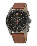 Buy Shop Coach Sullivan Chronograph Black Dial Brown Leather Strap Watch for Men - 14602070 USA Online