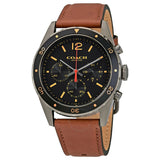 Buy Shop Coach Sullivan Chronograph Black Dial Brown Leather Strap Watch for Men - 14602070 USA Online