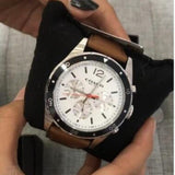 Buy Shop Coach Sullivan Chronograph White Dial Brown Leather Strap Watch for Men - 14602057 USA Online