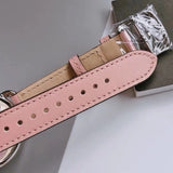 Buy Shop Coach Tatum White Dial Pink Leather Strap Watch For Women - 14502799 USA Online