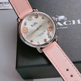 Buy Shop Coach Tatum White Dial Pink Leather Strap Watch For Women - 14502799 USA Online