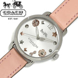 Buy Shop Coach Tatum White Dial Pink Leather Strap Watch For Women - 14502799 USA Online