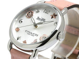 Buy Shop Coach Tatum White Dial Pink Leather Strap Watch For Women - 14502799 USA Online