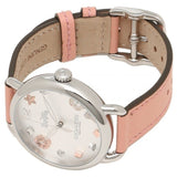Buy Shop Coach Tatum White Dial Pink Leather Strap Watch For Women - 14502799 USA Online