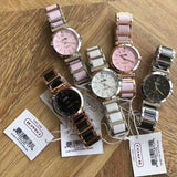 Buy Shop Coach Tristent Purple Dial Two Tone Steel Strap Watch for Women - 14502461 USA Online